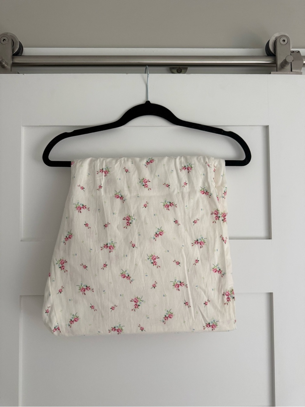 Women's Cream Floral brushed cotton pants WILD FABLE